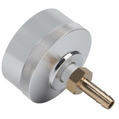 Extended Run Gas Cap Adapter & Brass Hose for Yamaha EF2000is EF1000is (Silver)