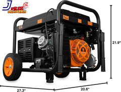 11,000-Watt 120V/240V Dual Fuel Portable Generator w/Wheel Kit and Electric Star