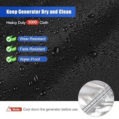 Generator Cover for DuroMax XP-Series – 31x30x25 inch Portable Outdoor Power