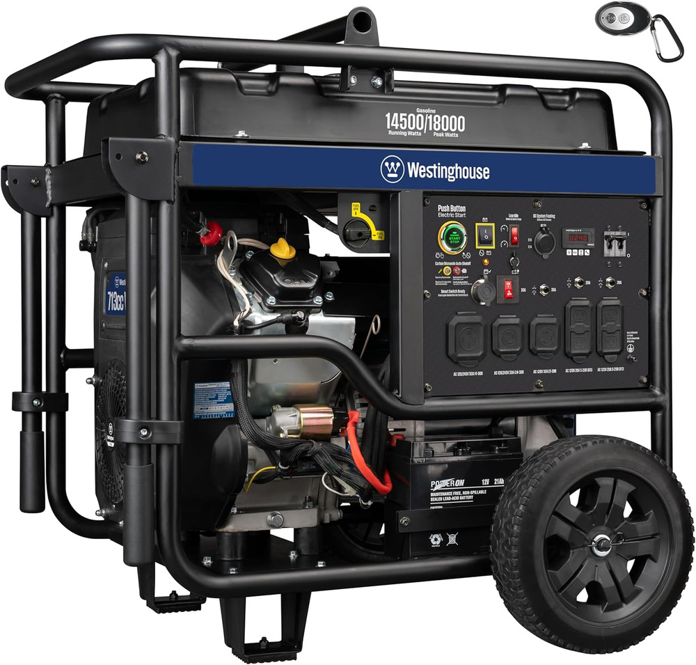 Westinghouse 18000 Peak Watt Home Backup Portable Generator, Remote Electric Sta