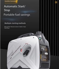 24V/12V Portable Gasoline Generator for Trucks and Cars: Compact DC Inverter