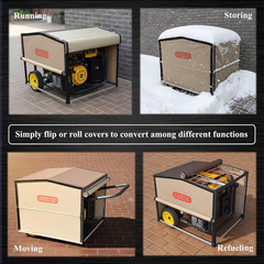 Generator Shed for Storing & Running Generator Outdoor – Combining Generator Cov
