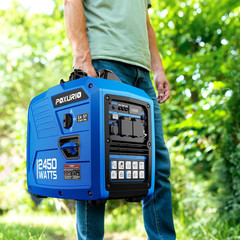 2450-Watt Portable Inverter Generator for Home Use, Super Quiet Small 120V Gas G