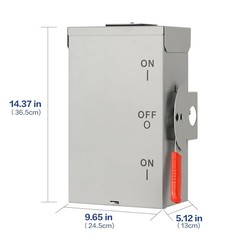 100A Generator Transfer Switch for Home Backup Power, Manual Double Throw