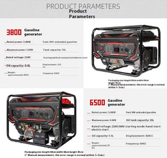 Gasoline Generator Small Outdoor 3KW5KW6KW8KW High Power Home Generator 220V