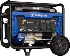 Westinghouse 4650 Peak Watt Portable Generator, RV Ready 30A Outlet, Wheel & Han
