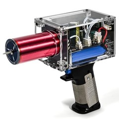 Handheld Mini Tesla Coil Gun – Portable Rechargeable Arc Generator, 10000x Safe