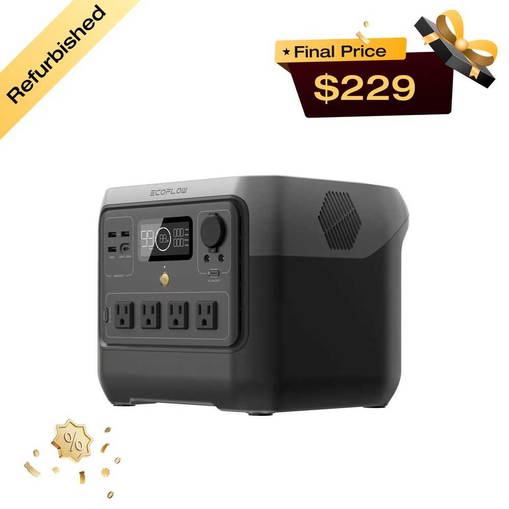 EcoFlow RIVER 2 Pro 768Wh Portable Power Station LFP Certified Refurbished